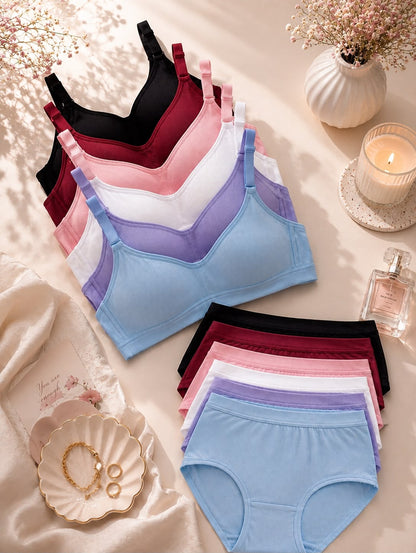 Daily wear | Pack of 6 Lingerie Set | Comfortable Fabric